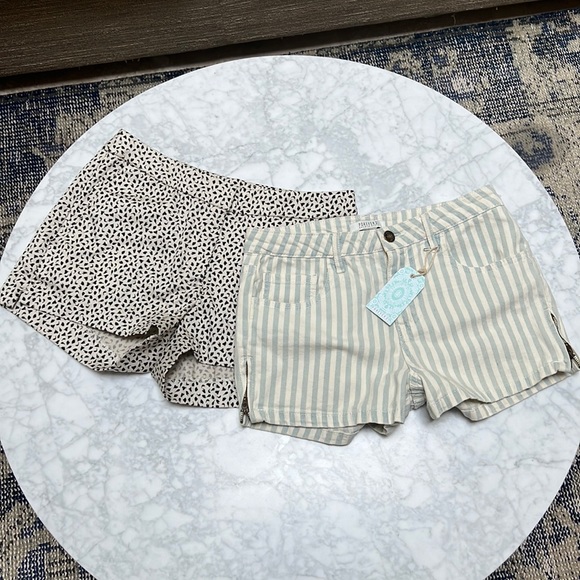 NWT. Two Pairs of Shorts.  Hearts and Stripes.  4/25 - Picture 1 of 8